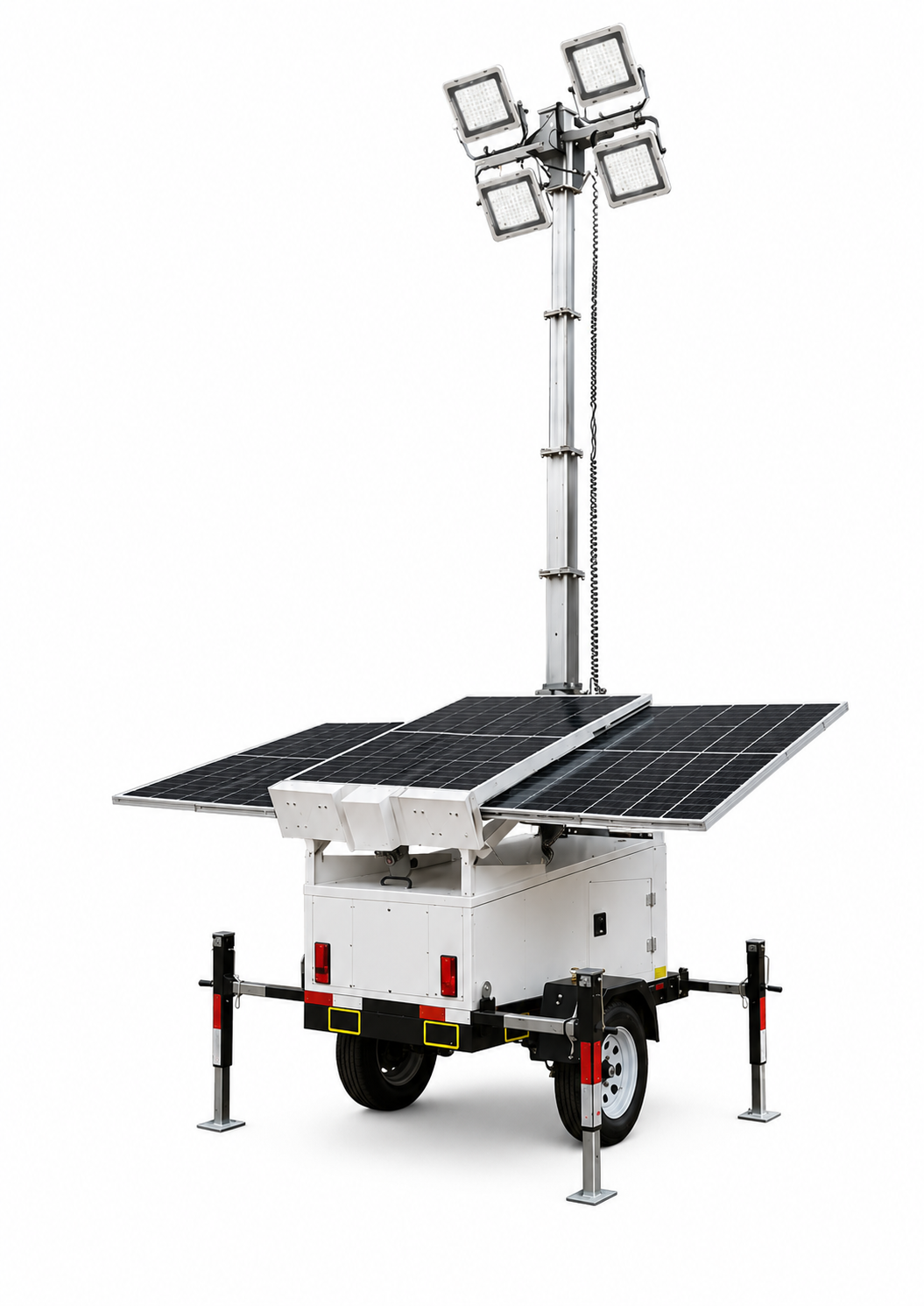 LUMTA S971 solar mobile light tower for quiet off-grid UAE sites