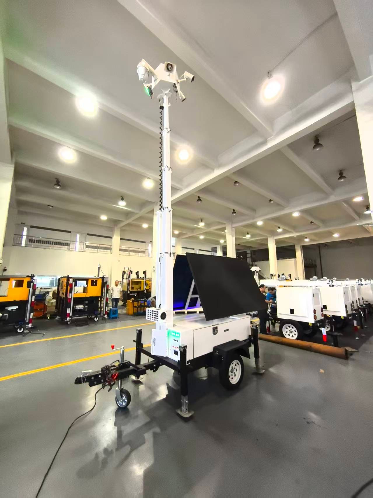 LUMTA mobile lighting tower assembled in the factory