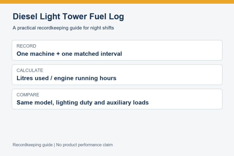 Diesel fuel log guide: record, calculate and compare matched conditions
